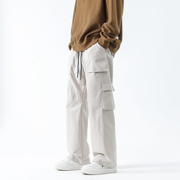 Loose Fit Pants for Men | Straight Track Trousers