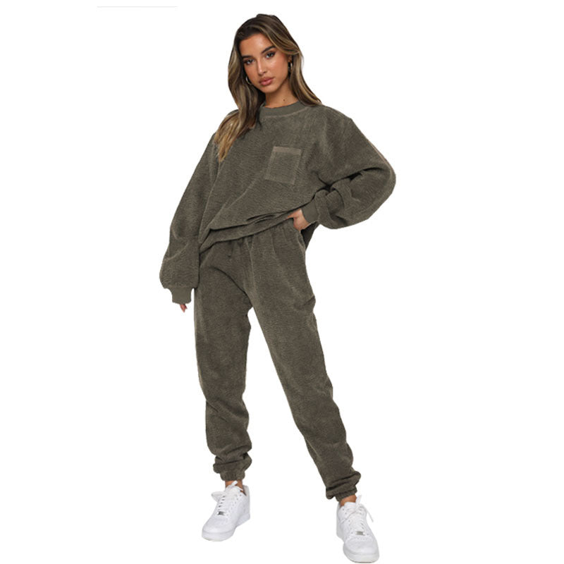 Womens Long Sleeve Two Piece Fashion Suit