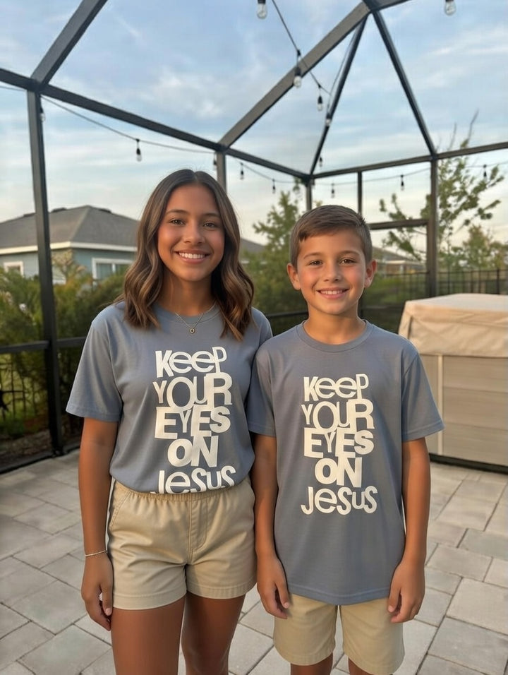Keep Your Eyes On Jesus Supima Cotton Unisex Shirt