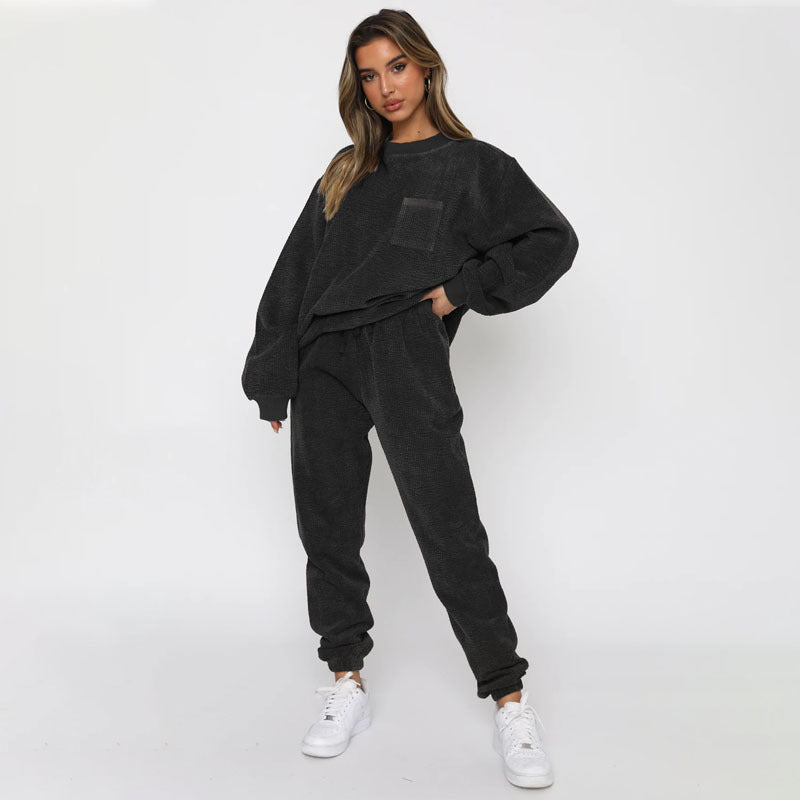 Womens Long Sleeve Two Piece Fashion Suit