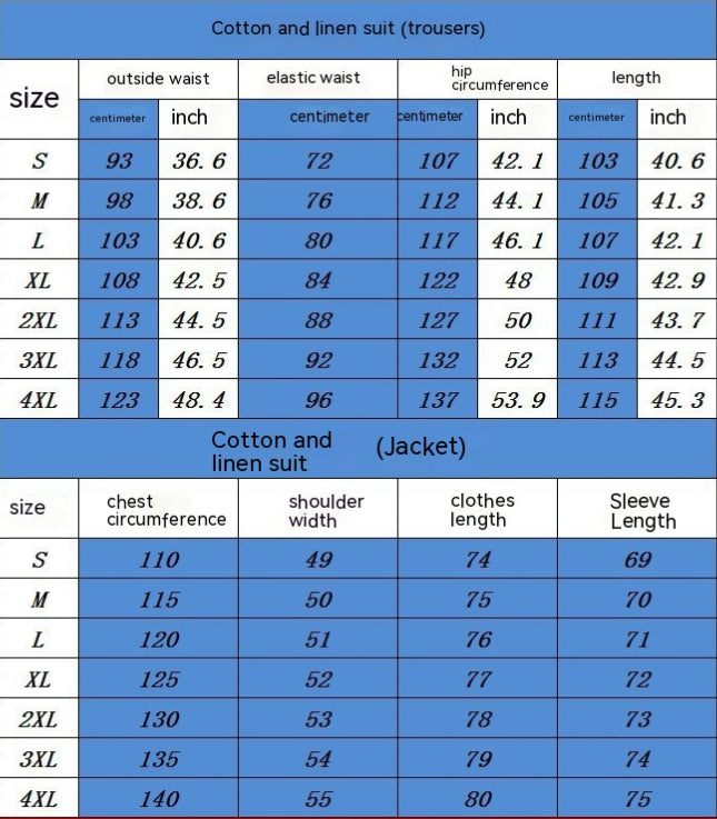 Men’s Linen Summer Suit | Lightweight Cotton Linen Set