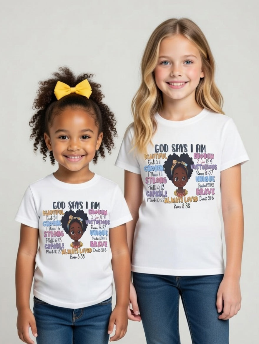 God Says I Am Identity Shirt