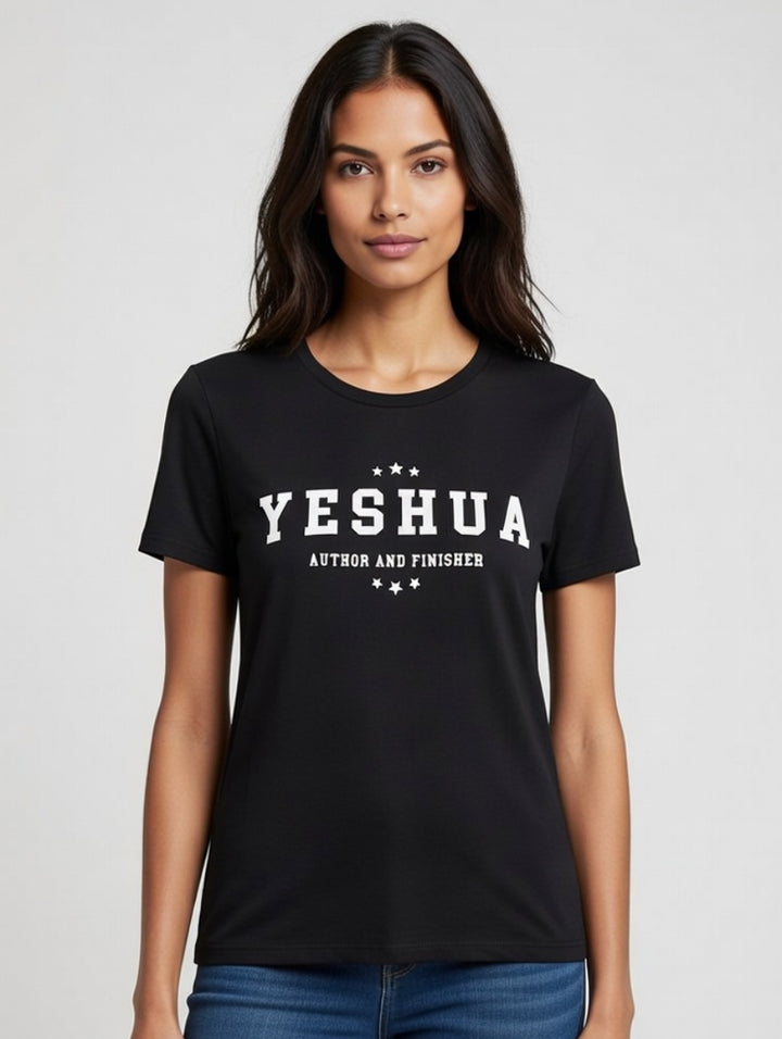 Yeshua Author and Finisher Black Shirt