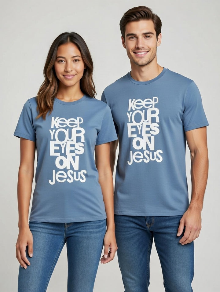 Keep Your Eyes On Jesus Supima Cotton Unisex Shirt