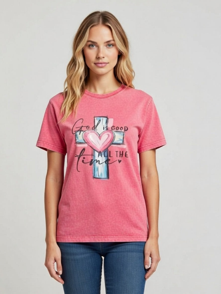 Light and Comfy Fashionable Women’s God Is Good Tee Shirts