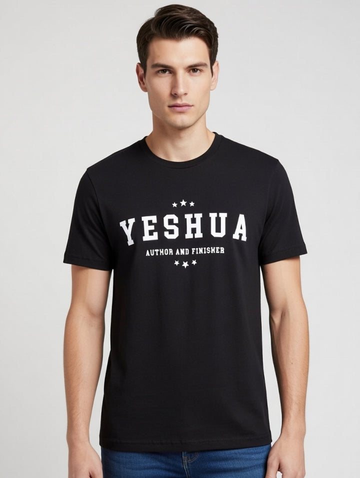 Yeshua Author and Finisher Black Shirt